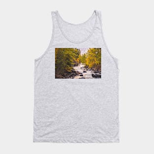 River Through Autumn Forest Tank Top